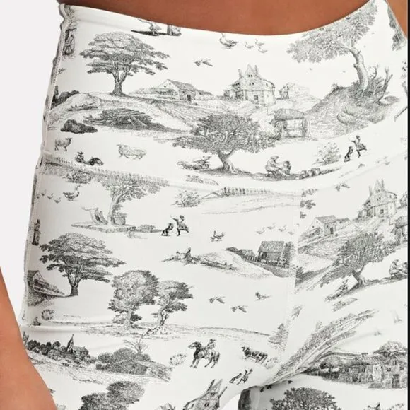 ⭐️ Wren Toile Boho Peasant Hipster Hippie Art Deco Farm Horse Biker Bike Shorts