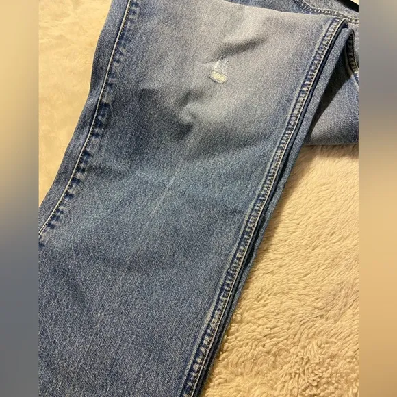 $108 NWT! Wrangler Wild West 603 High Rise Straight Jean Bluestone size 34 x 28
