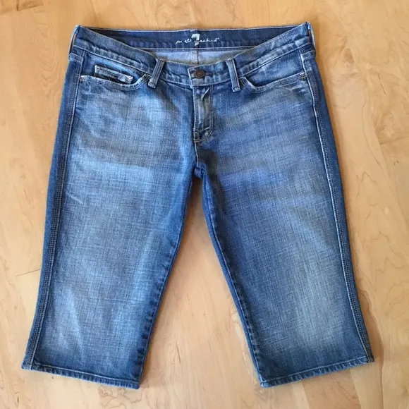 7 For All Mankind | Colette Denim Jean Bermuda Shorts