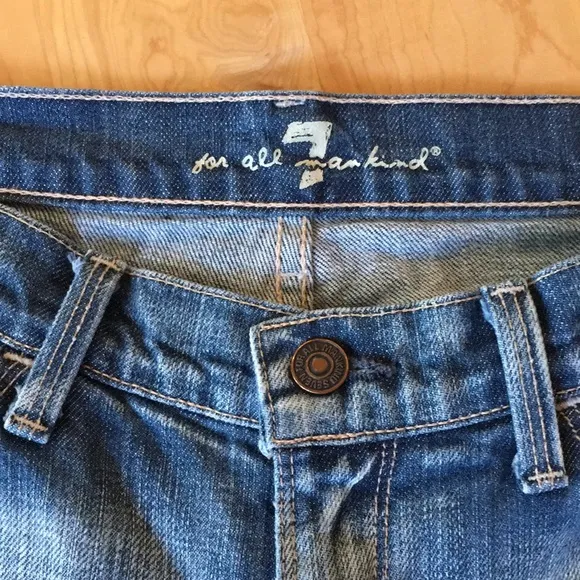 7 For All Mankind | Colette Denim Jean Bermuda Shorts
