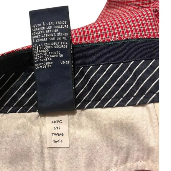 $90 TOMMY HILFIGER Bermuda Golf Knee Length Cotton Blend Shorts Sz 10 NWT
