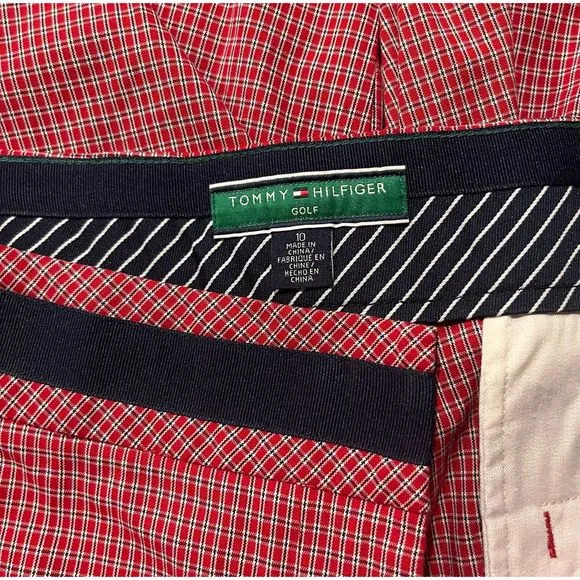 $90 TOMMY HILFIGER Bermuda Golf Knee Length Cotton Blend Shorts Sz 10 NWT