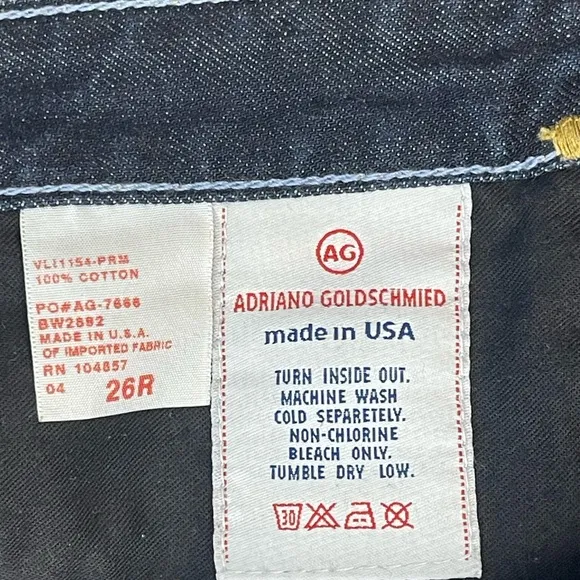 AG Adriano Goldschmied denim jean Bermuda shorts, size 26r
