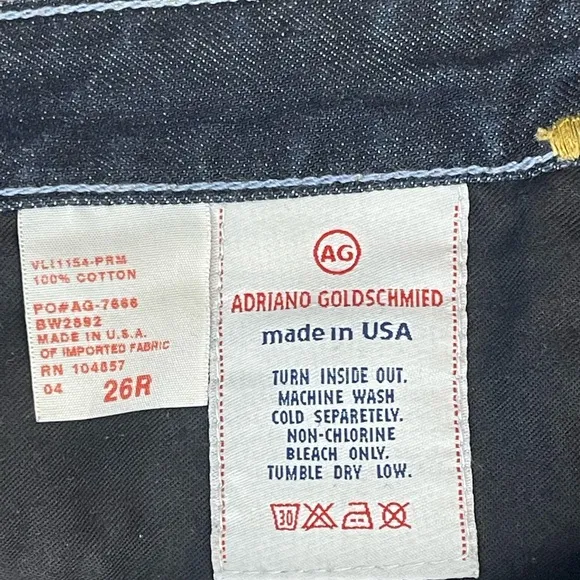 AG Adriano Goldschmied denim jean Bermuda shorts, size 26r