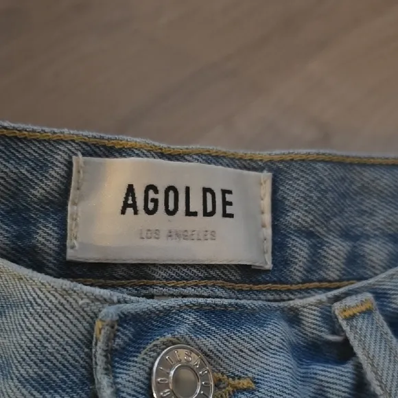 AGOLDE Women's Blue Denim Shorts 28