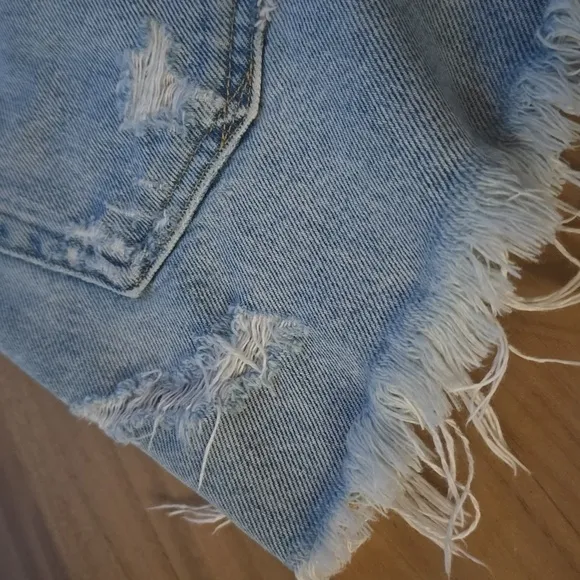 AGOLDE Women's Blue Denim Shorts 28