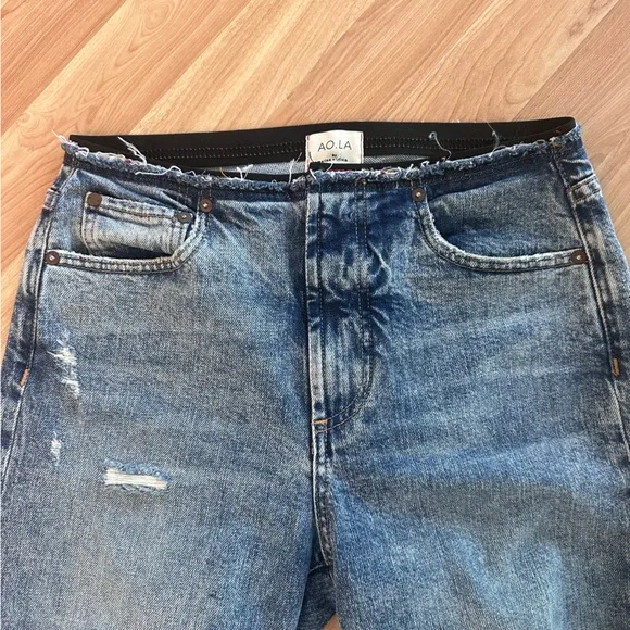 Alice   Olivia double waistband denim jeans - size 26