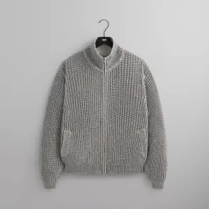 &Kin Reflective Wyona Full Zip Sweater - Silver