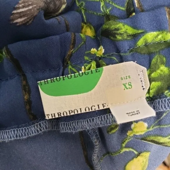 Anthropologie Lemon Tree and Bird Paper Bag Bermuda Shorts Size XS NWOT