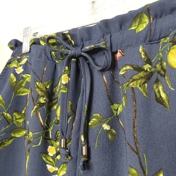 Anthropologie Lemon Tree and Bird Paper Bag Bermuda Shorts Size XS NWOT