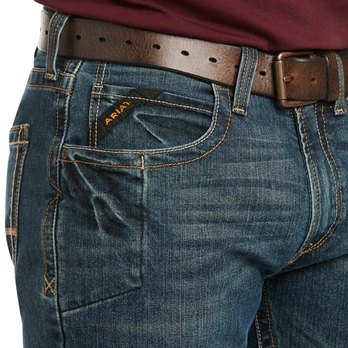 Ariat M5 Rebar Mens Jeans Ironside Blue