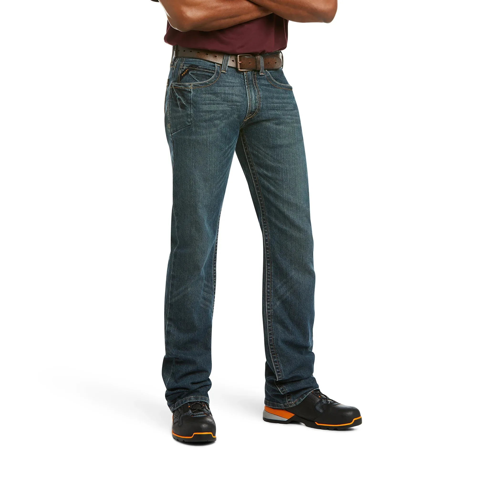 Ariat M5 Rebar Mens Jeans Ironside Blue