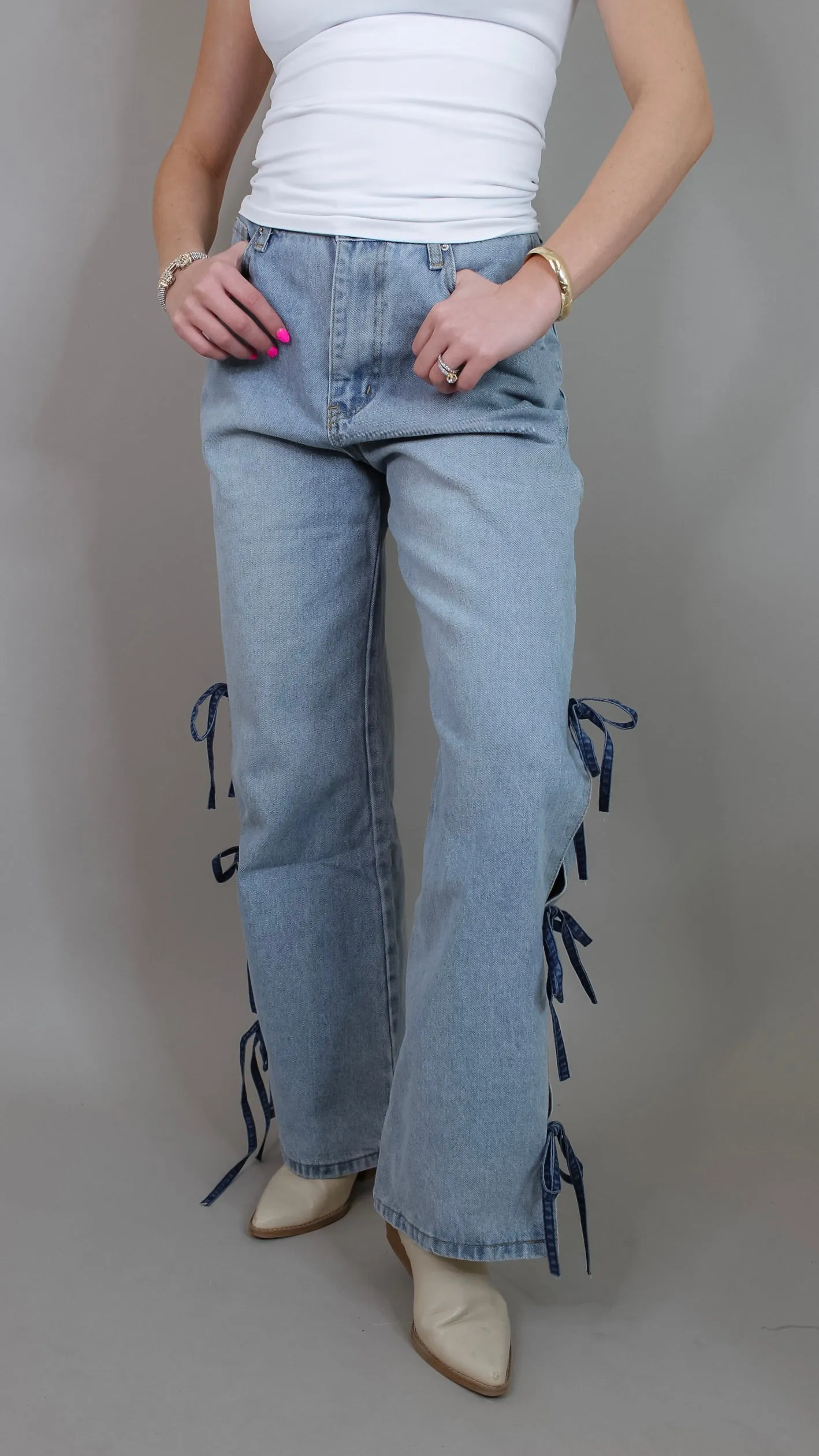 Aries Bow Detail Denim