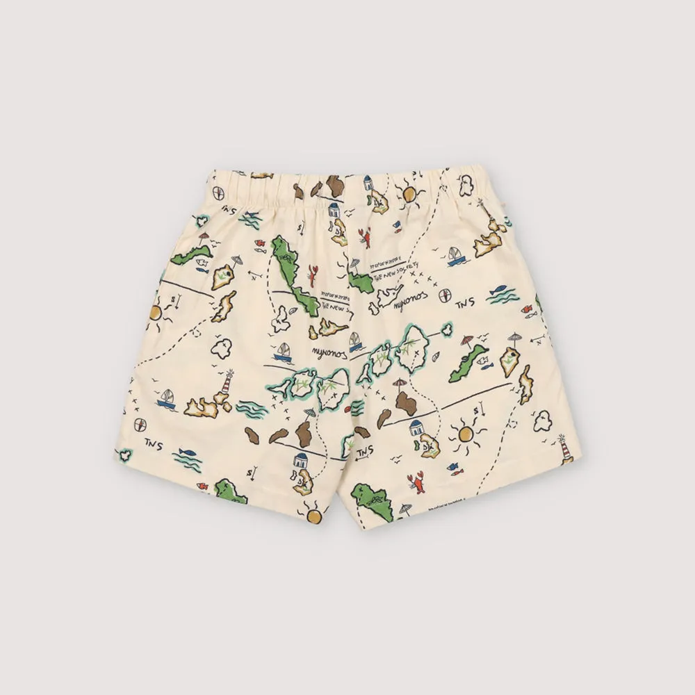 Arkoi Shirt & Bermuda Shorts Set | Map Print