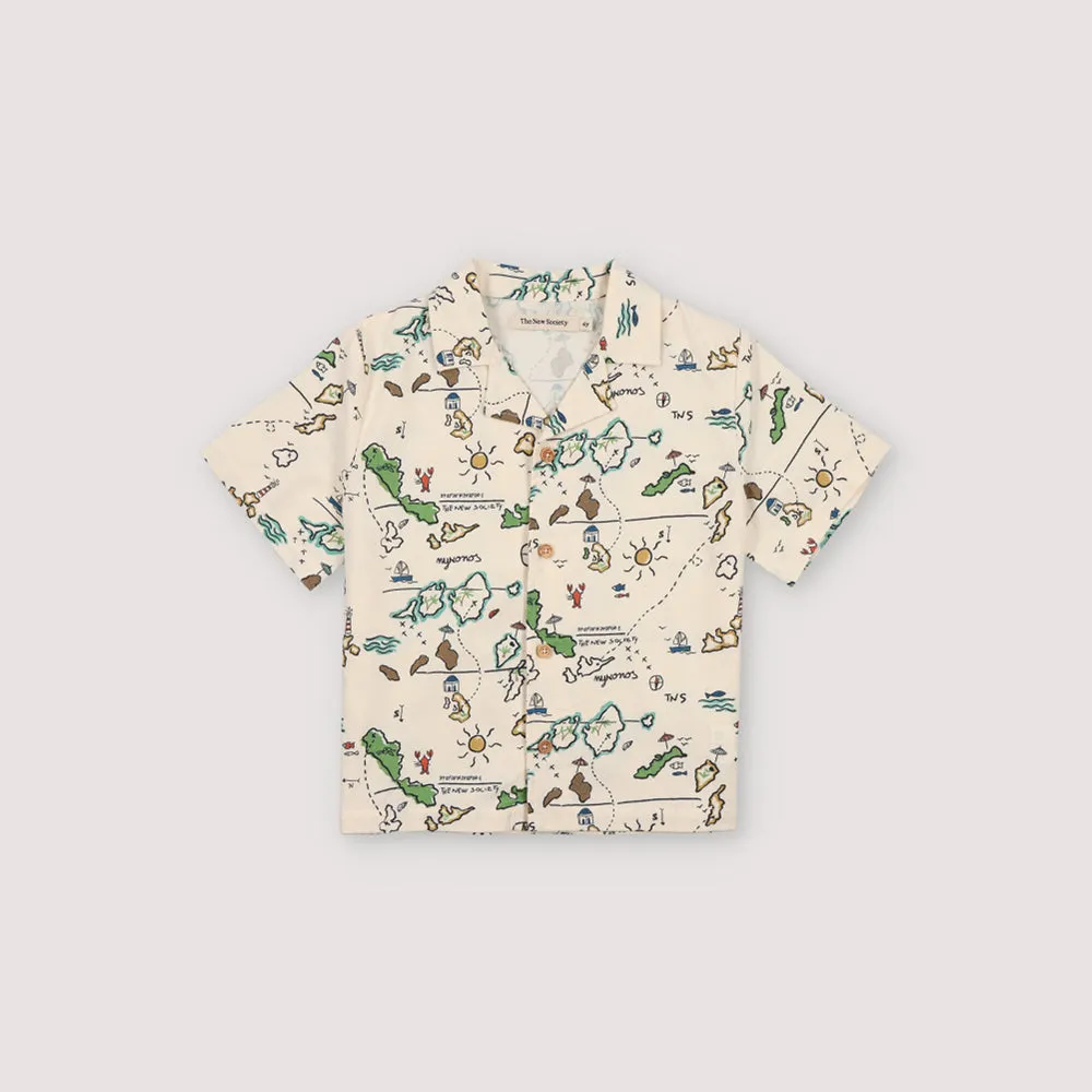 Arkoi Shirt & Bermuda Shorts Set | Map Print
