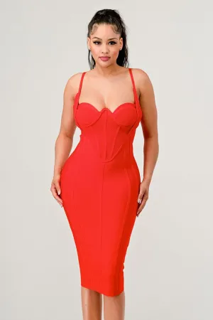 Athina corset bandage mini dress