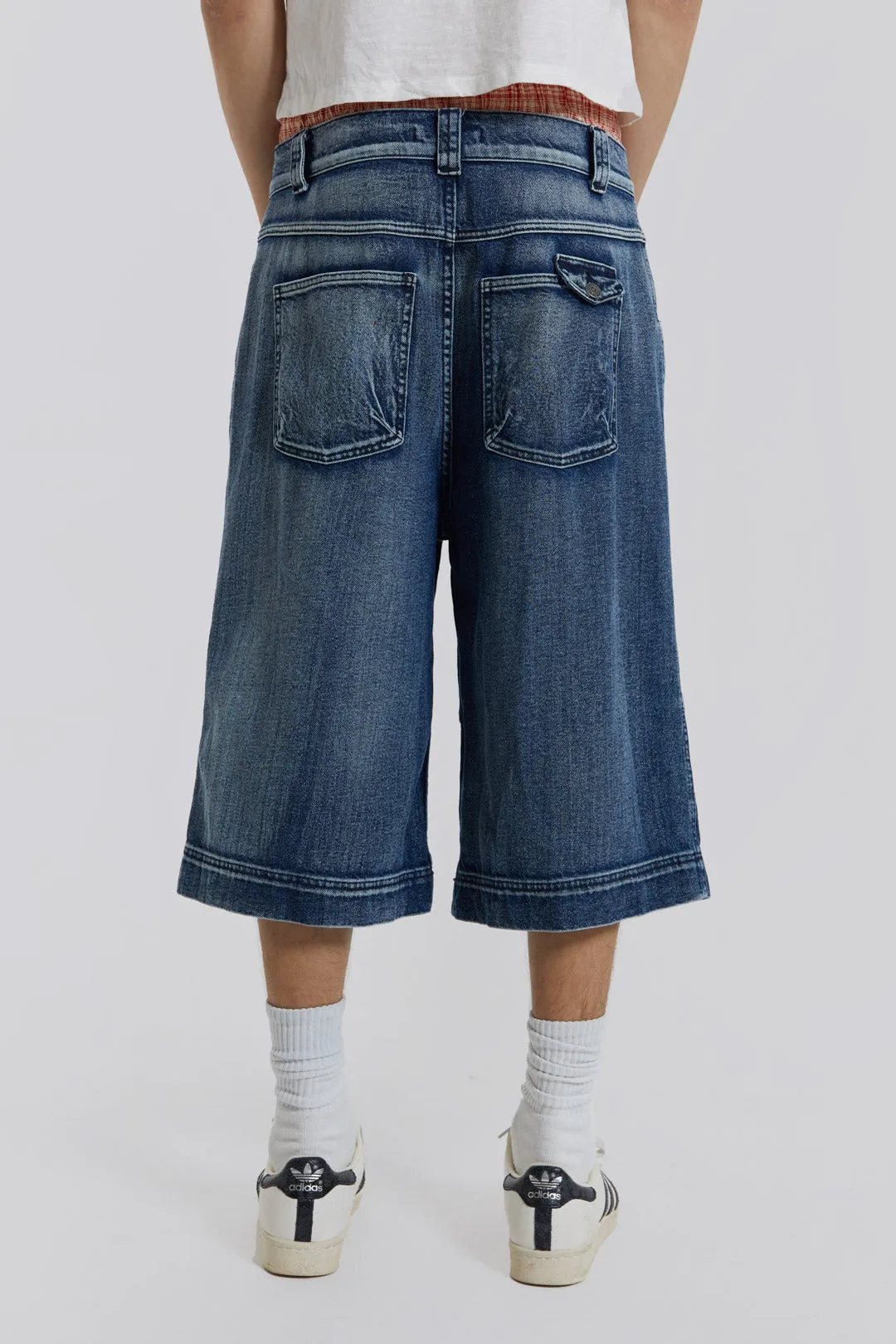Axle Acid Wash Denim Jorts