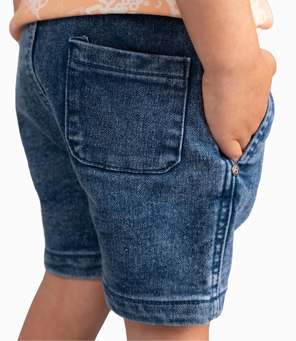 Bermuda Bebé De Denim
