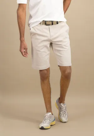 Bermuda Shorts aus Leinenmix