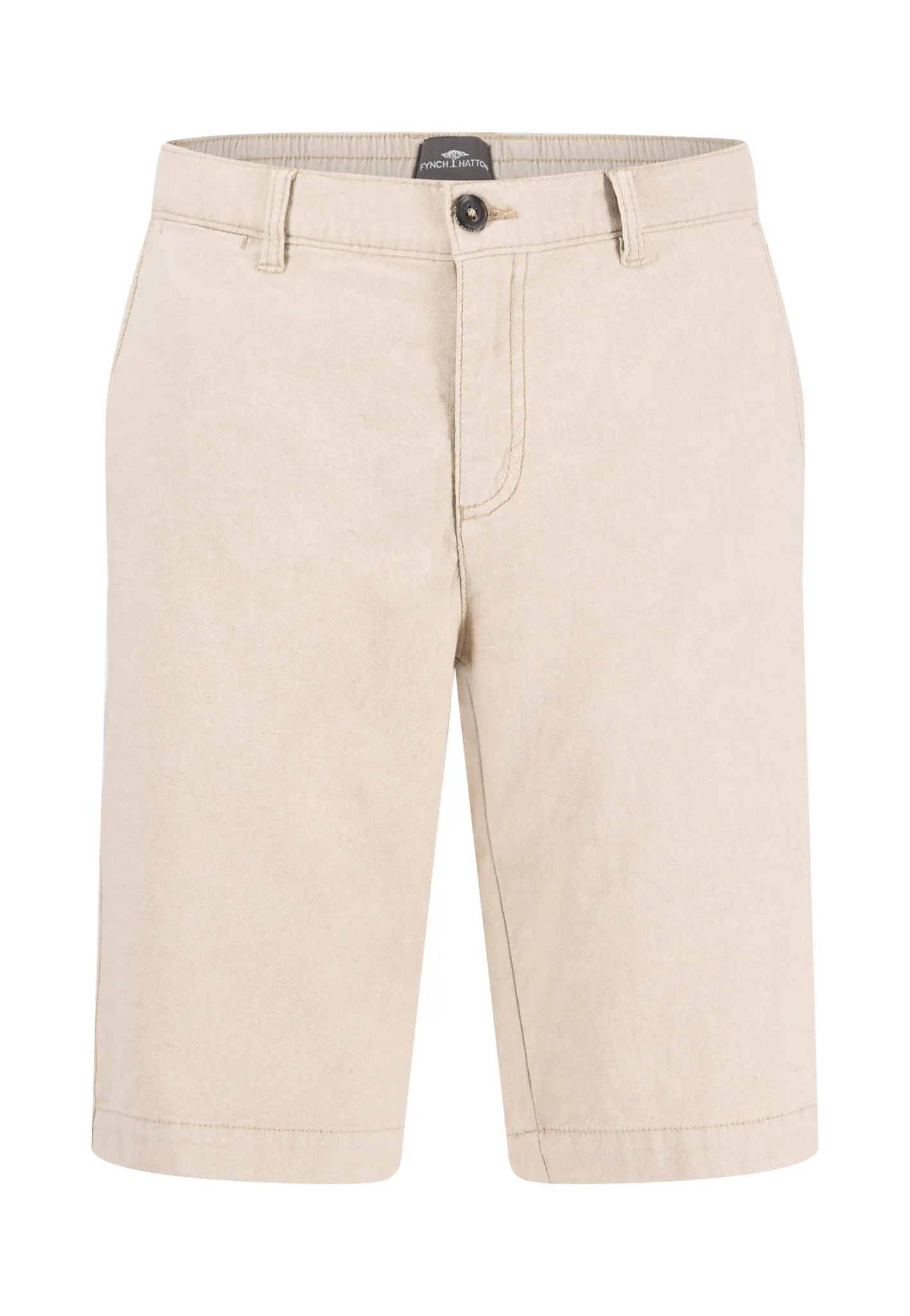 Bermuda Shorts aus Leinenmix