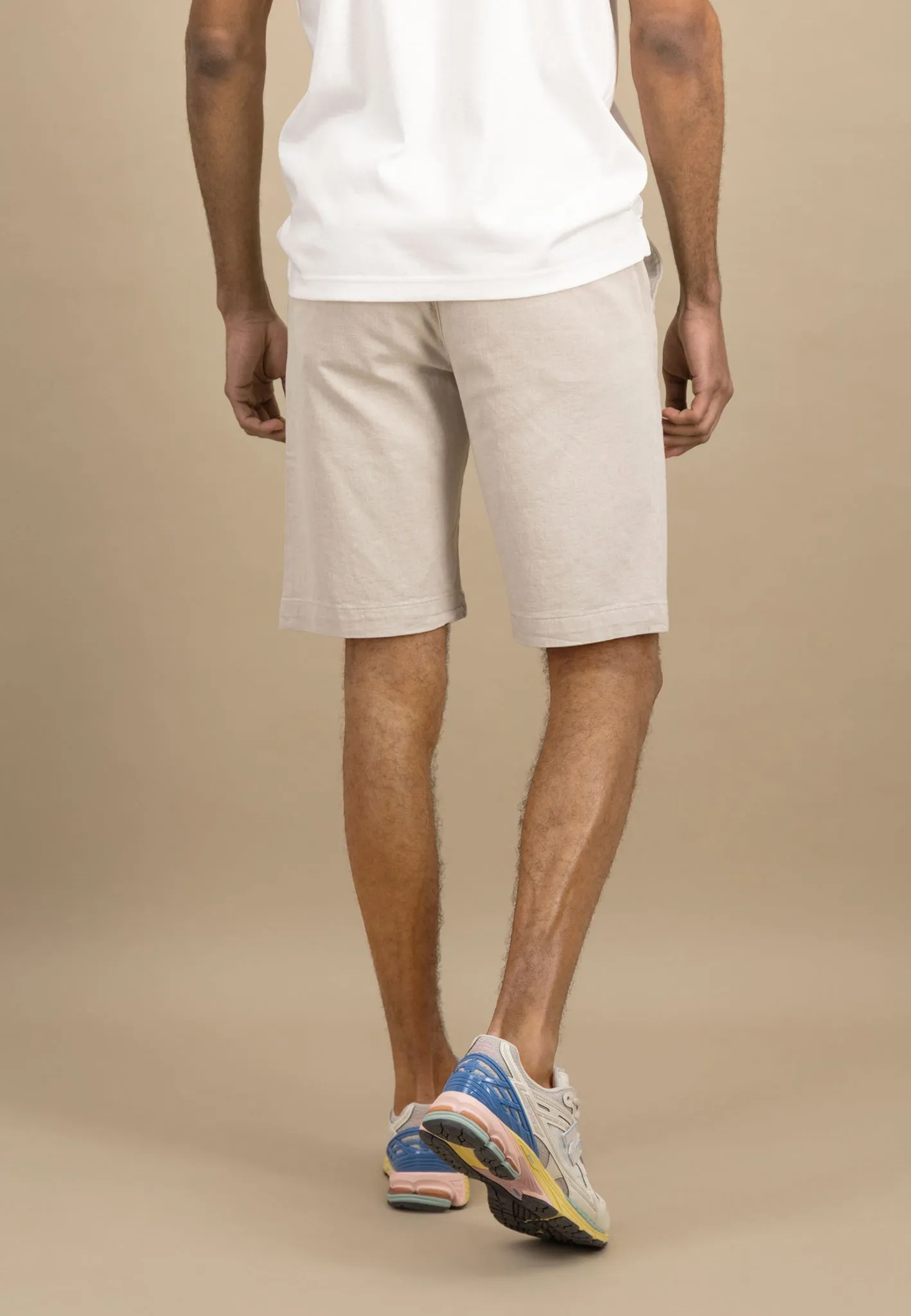 Bermuda Shorts aus Leinenmix