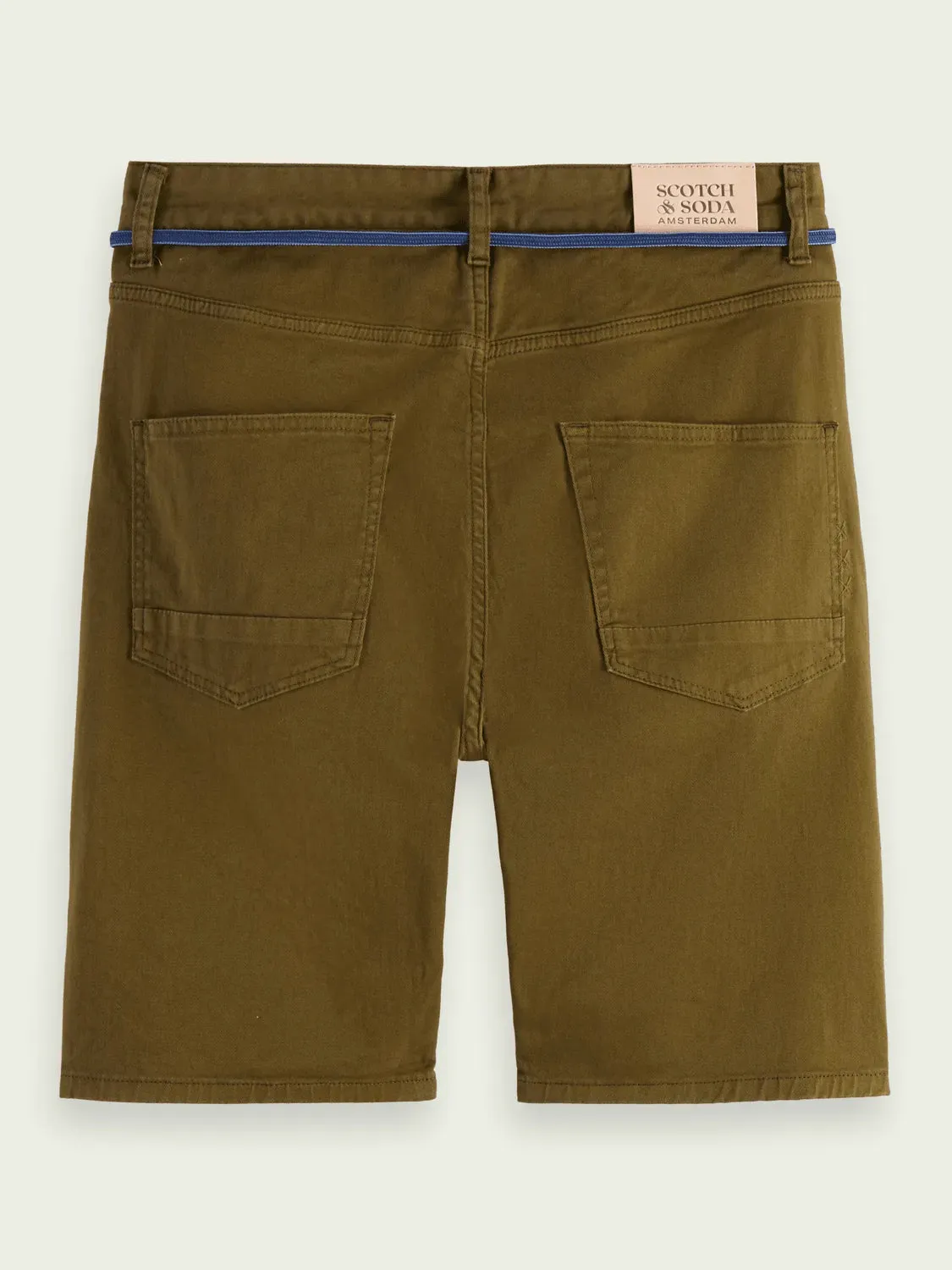 Bermudas Ralston de sarga teñidos en prenda Lizard