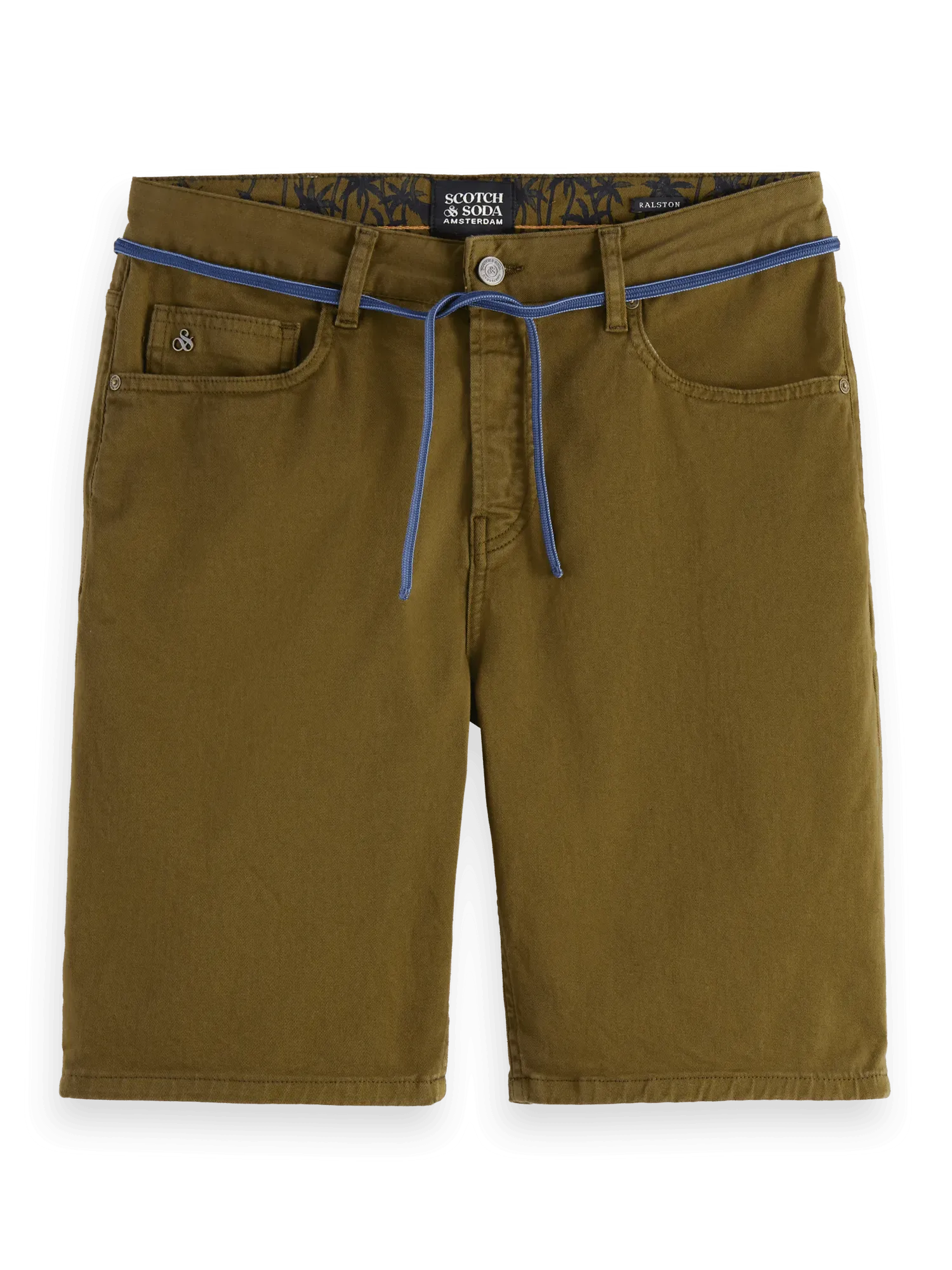 Bermudas Ralston de sarga teñidos en prenda Lizard