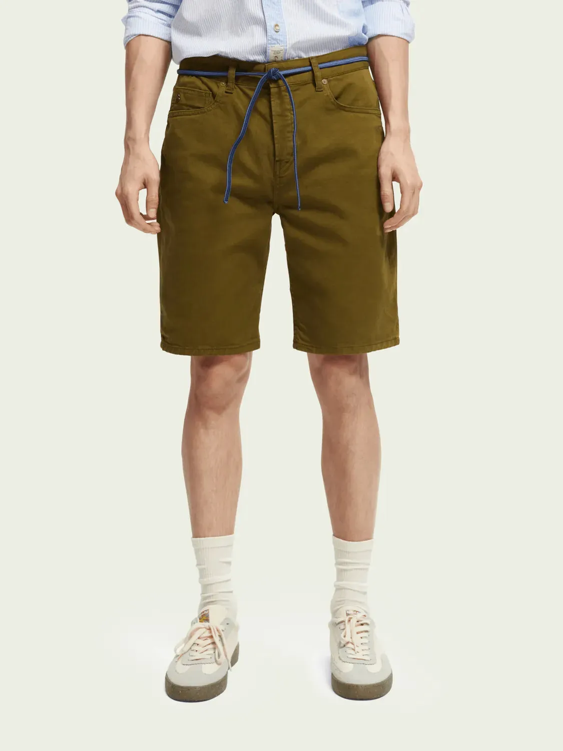 Bermudas Ralston de sarga teñidos en prenda Lizard