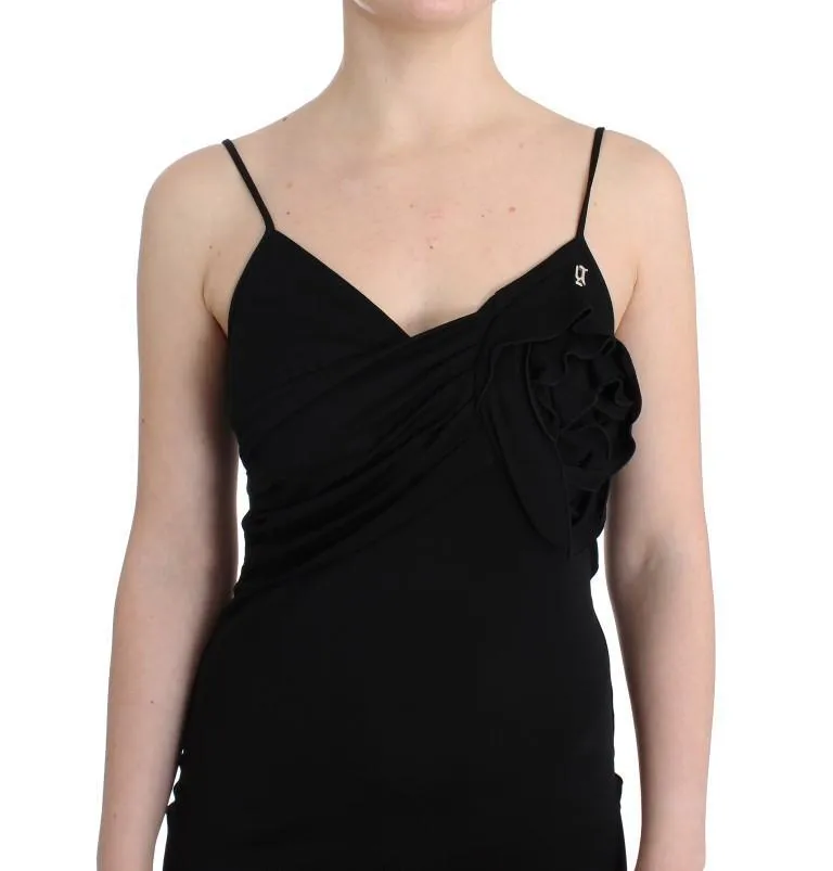 Black Cocktail Dress Camisole Sphaghetti Strap Black Dress