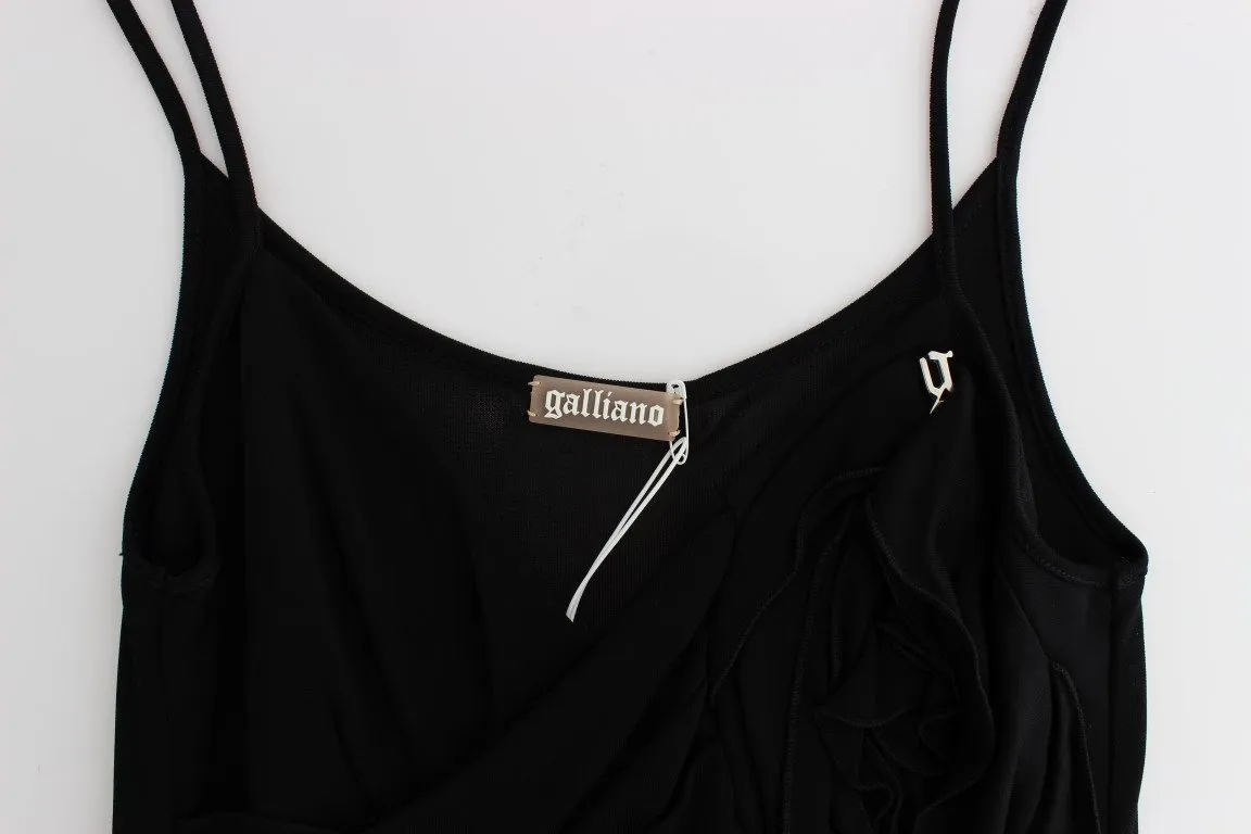 Black Cocktail Dress Camisole Sphaghetti Strap Black Dress