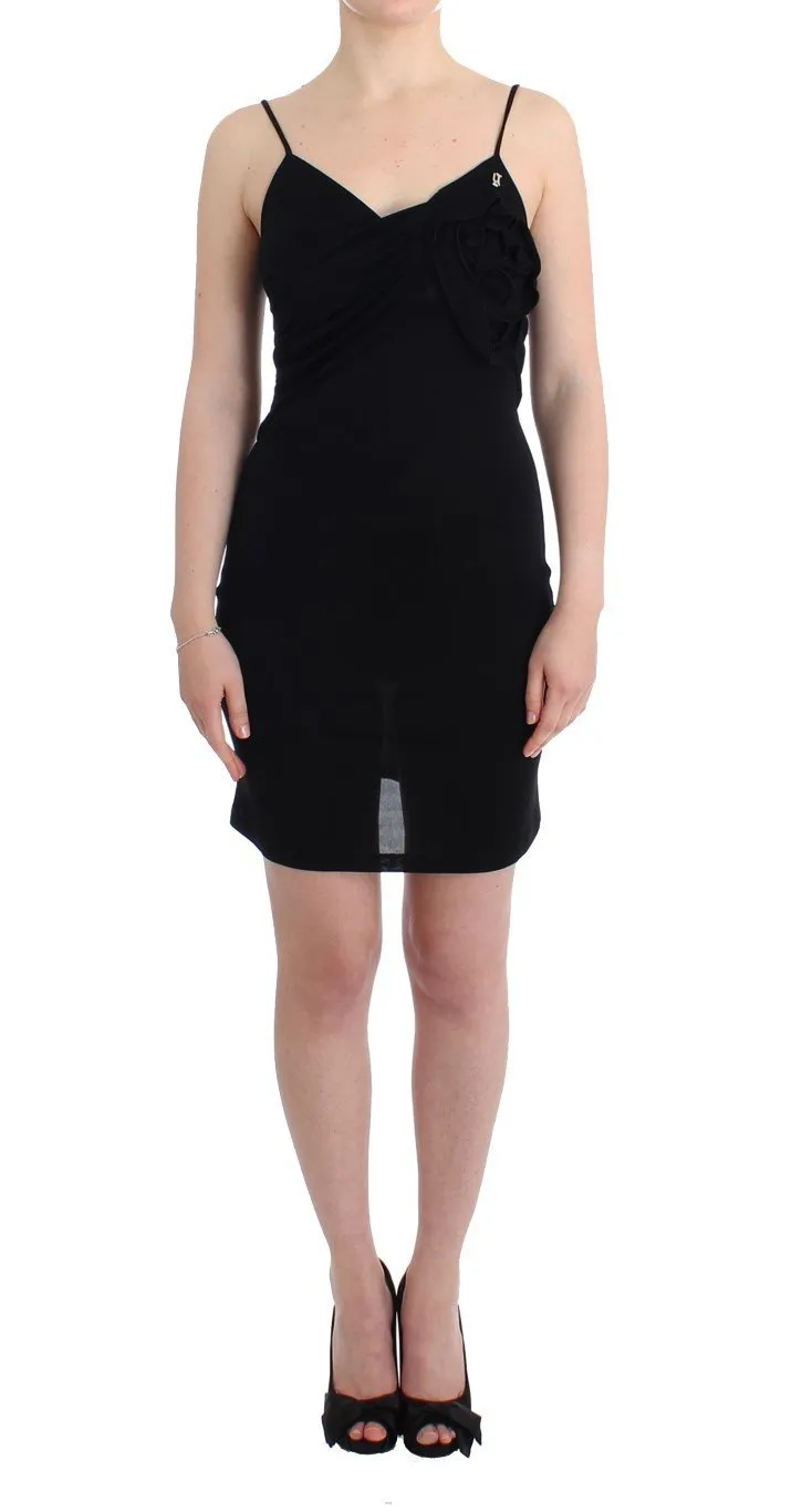 Black Cocktail Dress Camisole Sphaghetti Strap Black Dress
