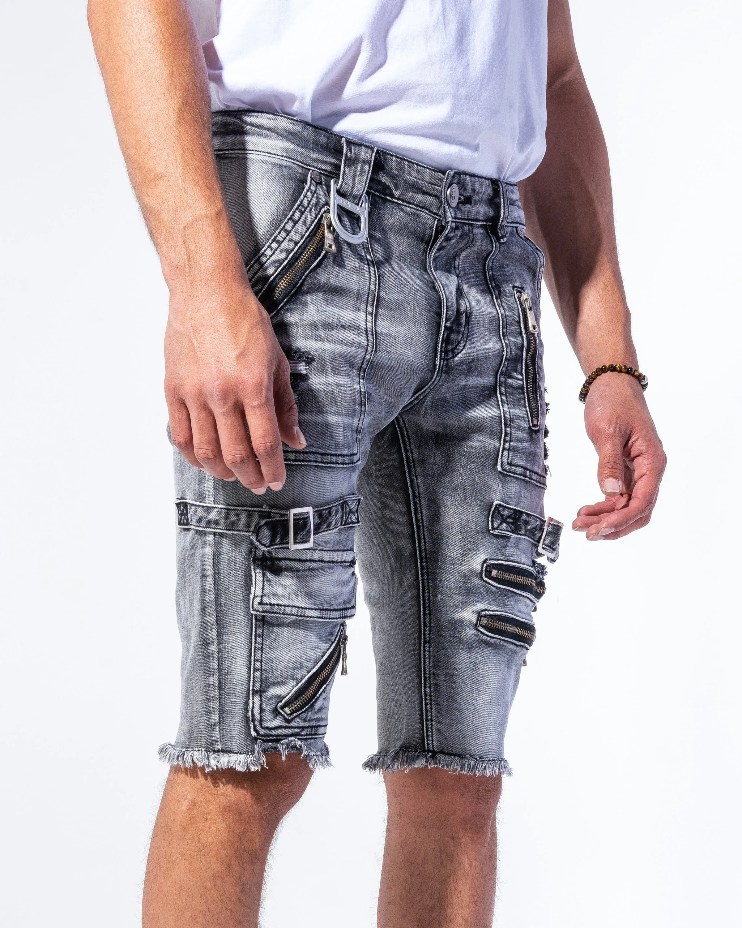 BLAINE SHORTS BLACK WASH