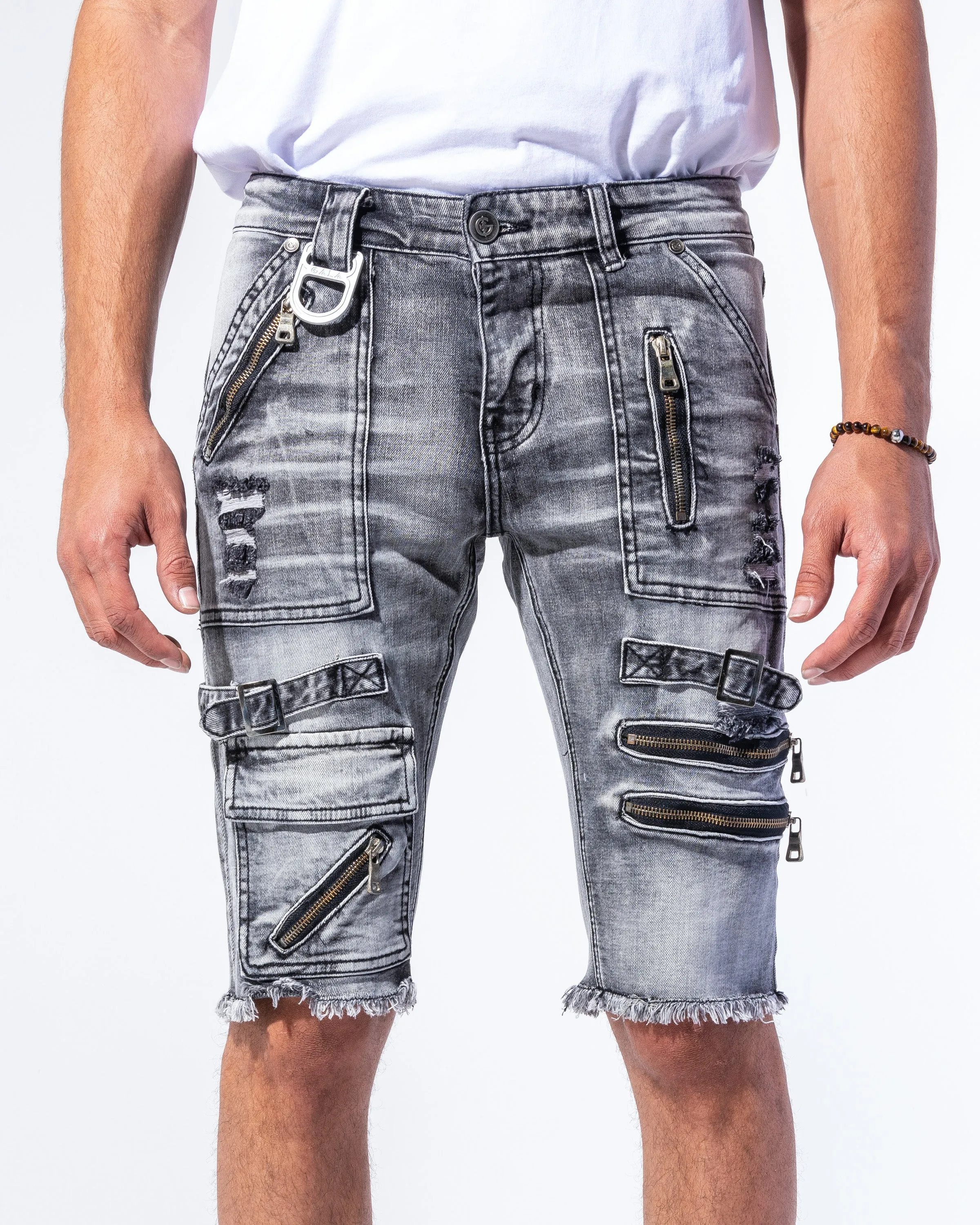 BLAINE SHORTS BLACK WASH