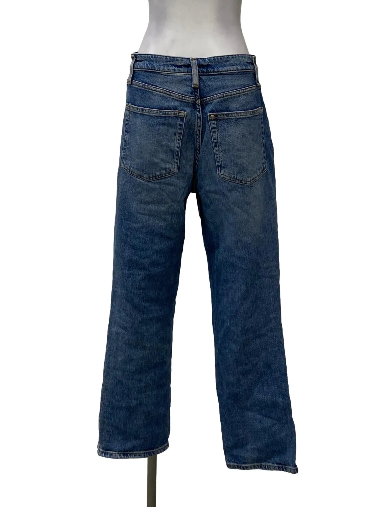 Blue Denim Straight Jeans