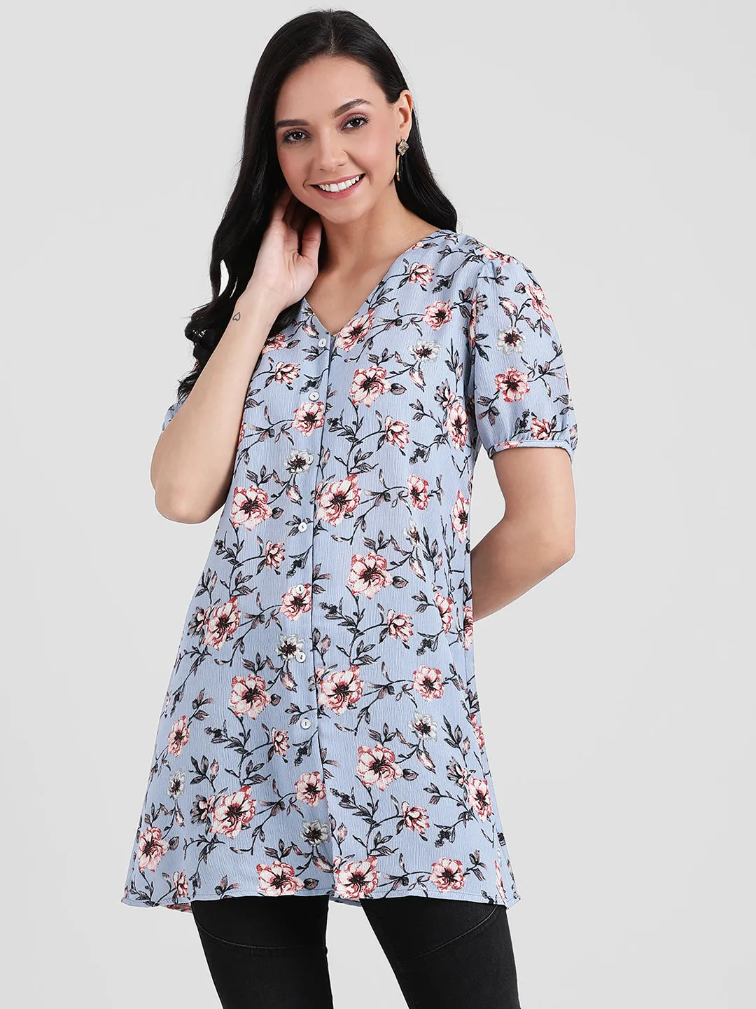 Blue Printed Tunic