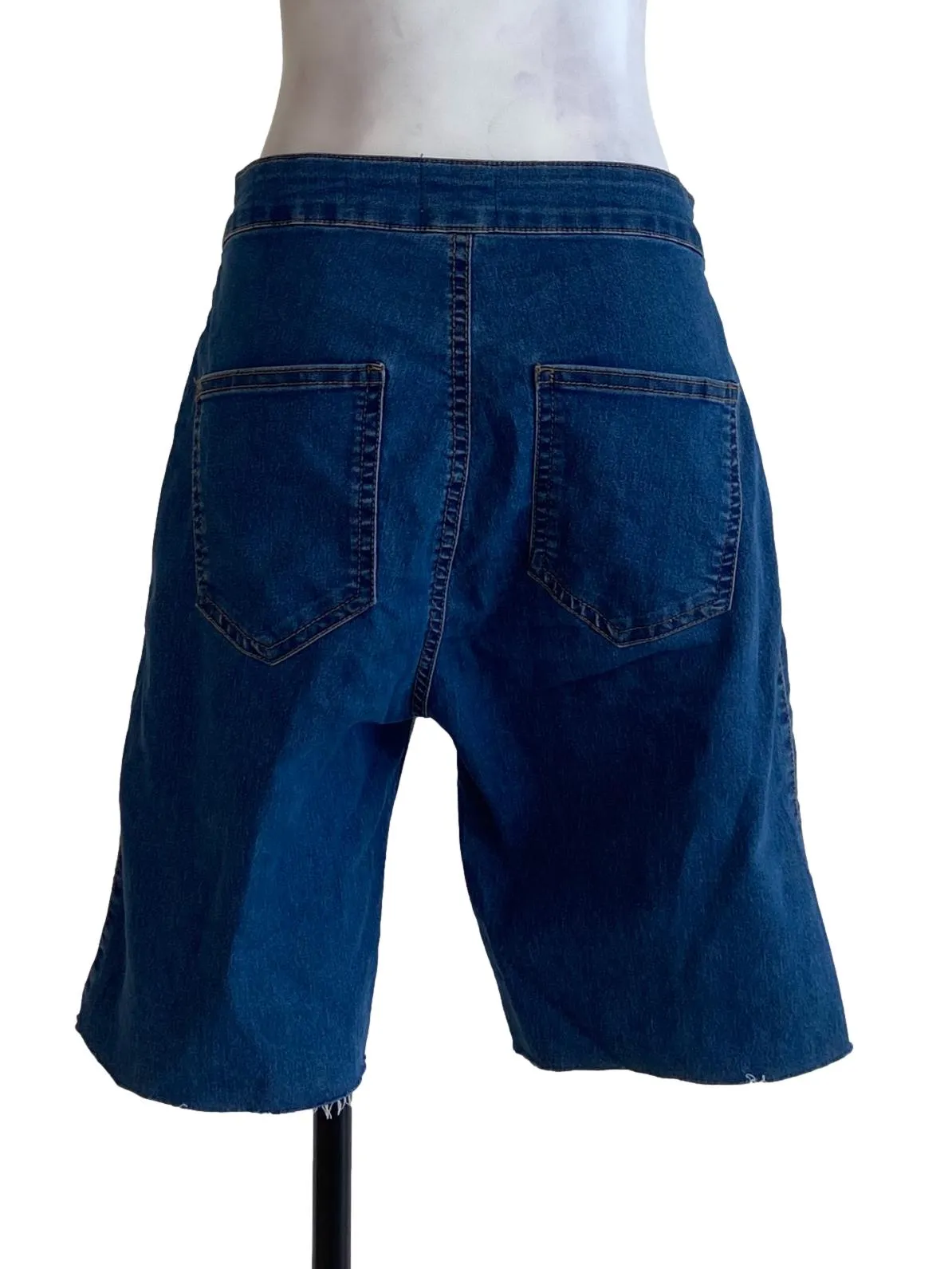 Blue Twill Bermuda Shorts