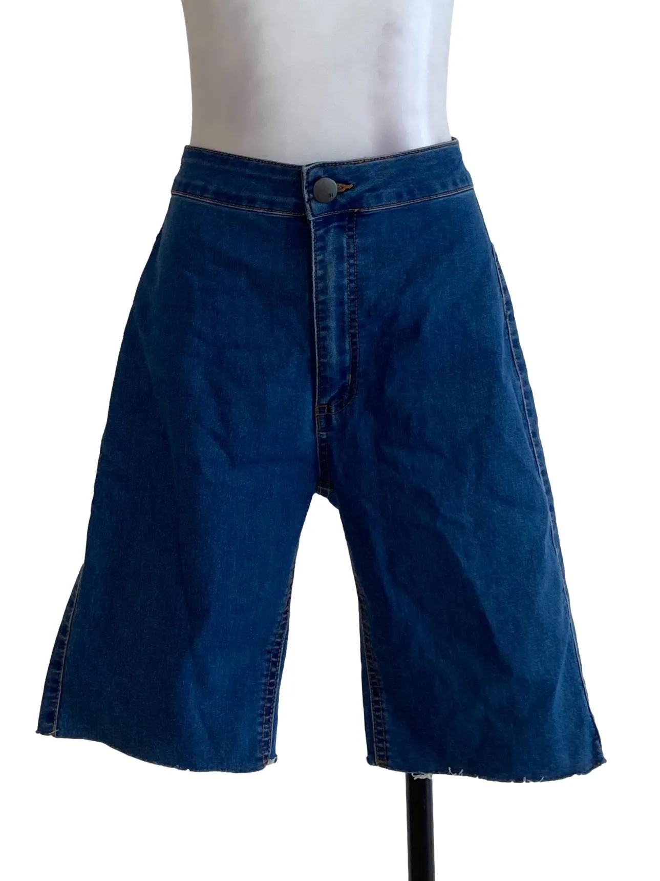 Blue Twill Bermuda Shorts