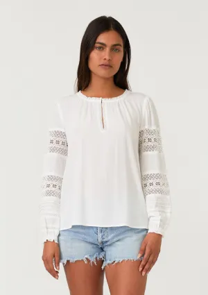 Bohemian Crochet Lace Long Sleeve Top