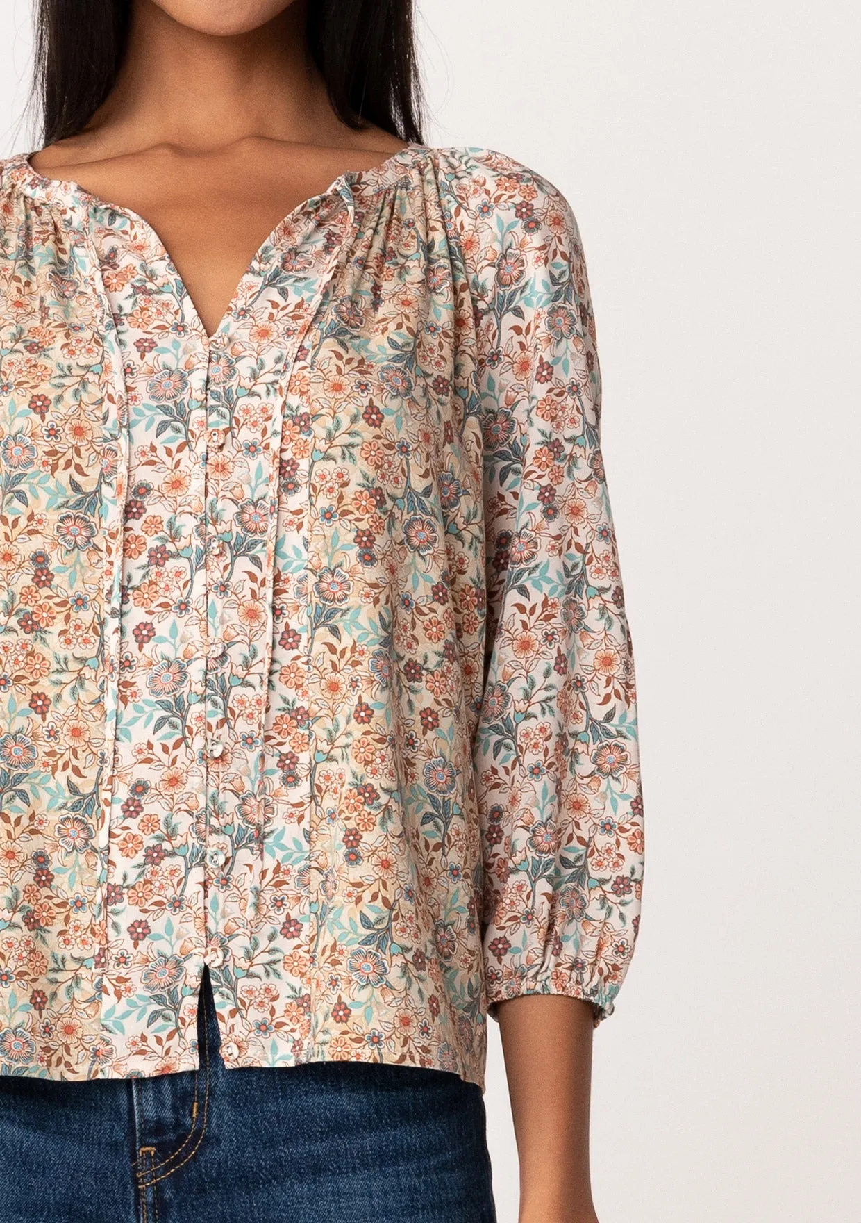 Bohemian Vintage Floral Long Sleeve Blouse