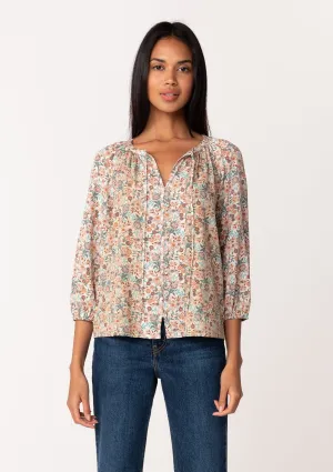 Bohemian Vintage Floral Long Sleeve Blouse