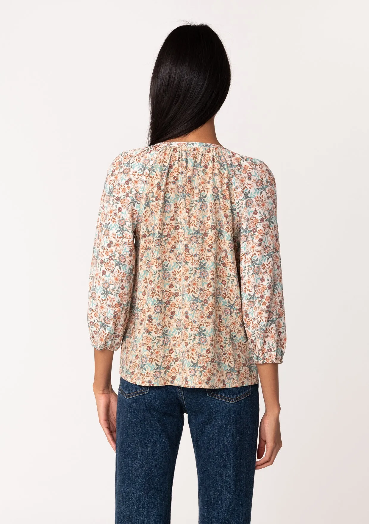 Bohemian Vintage Floral Long Sleeve Blouse