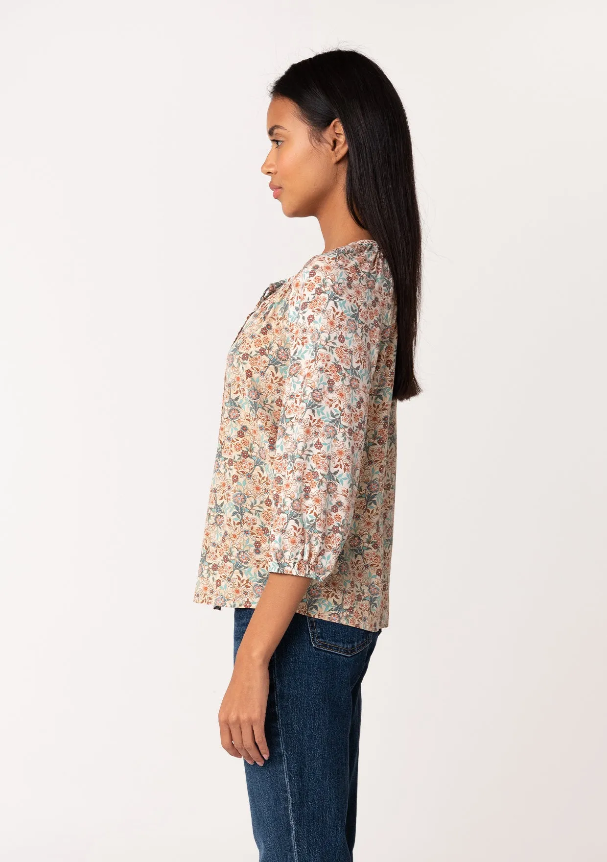 Bohemian Vintage Floral Long Sleeve Blouse
