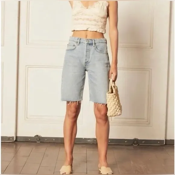 Boyish NWOT The Bradley Bermuda Cut Off Shorts in Sunrise