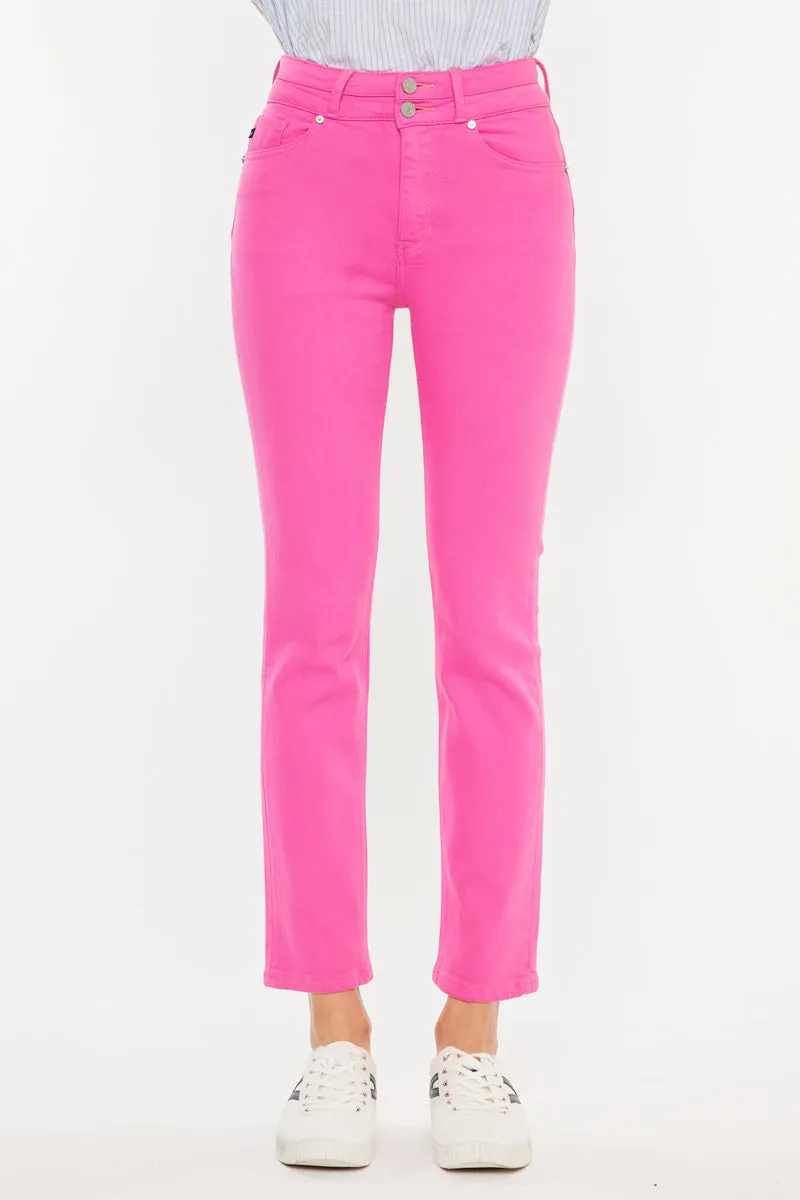 Cadence Ultra High Rise Slim Straight Leg Jeans