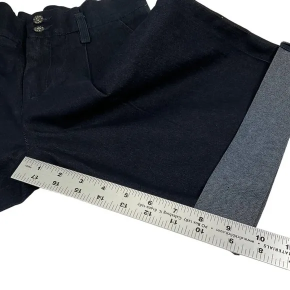 Carmar Shorts Womens Size 26 Dark Denim Bermuda Stretch Paper Bag waist $229 Nwt