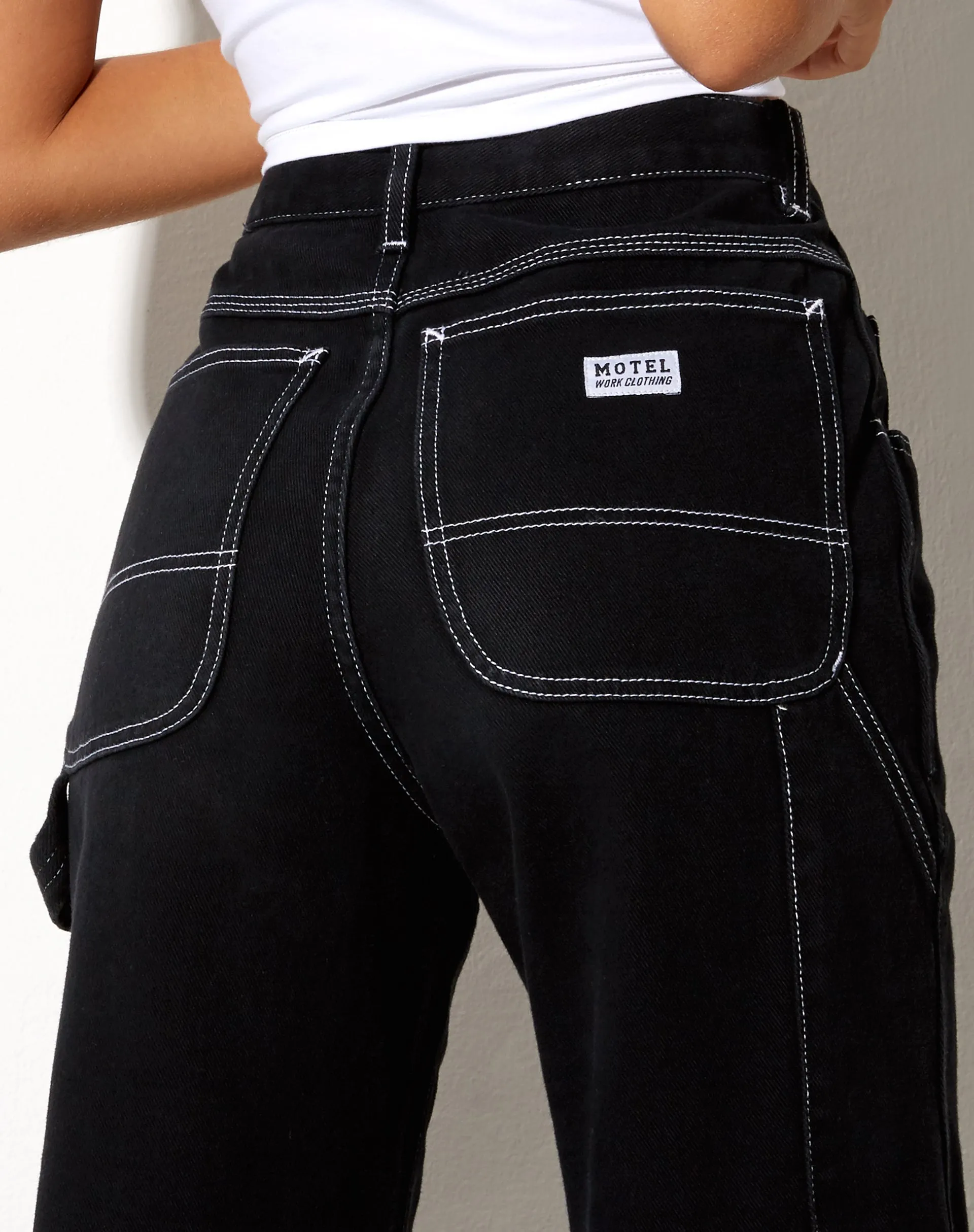 Carpenter Cargo Jeans in Black