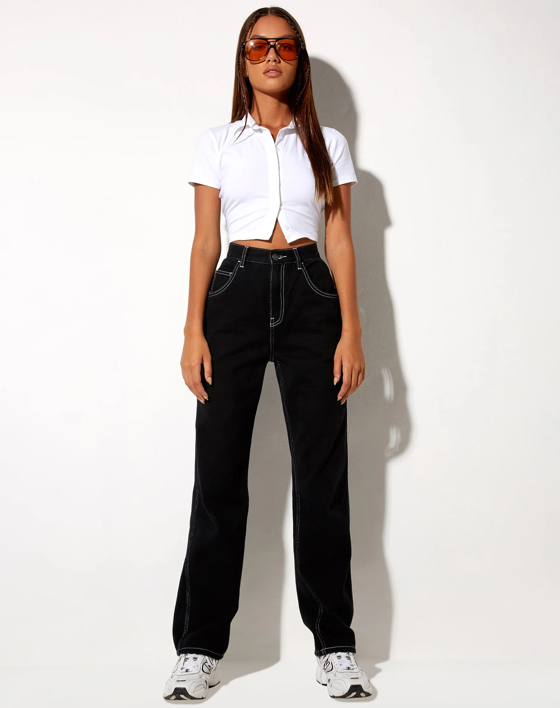 Carpenter Cargo Jeans in Black