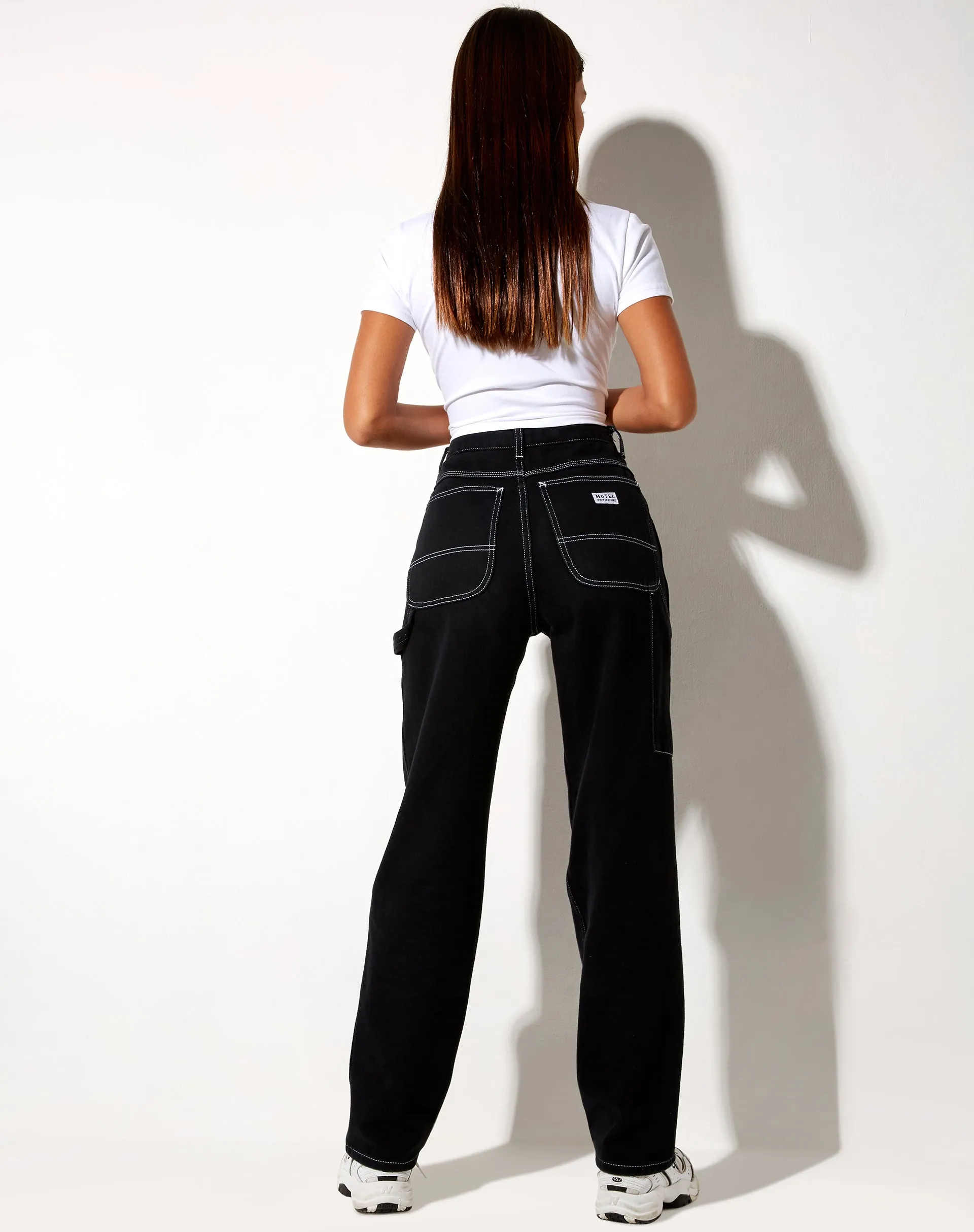 Carpenter Cargo Jeans in Black