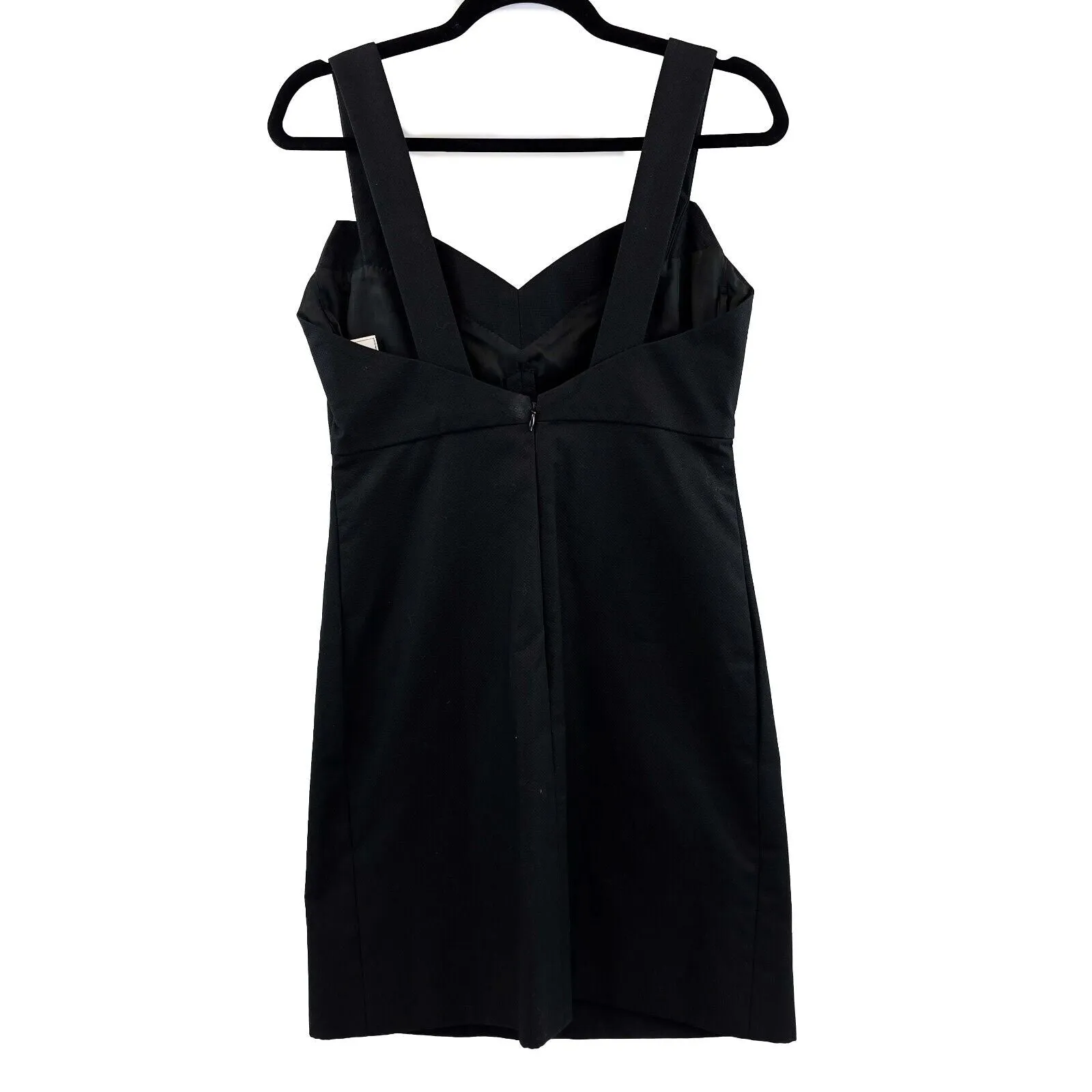 CHANEL - Vintage 90s 98S Black Sweetheart Sheath Dress - CC Buttons - 38 US 6