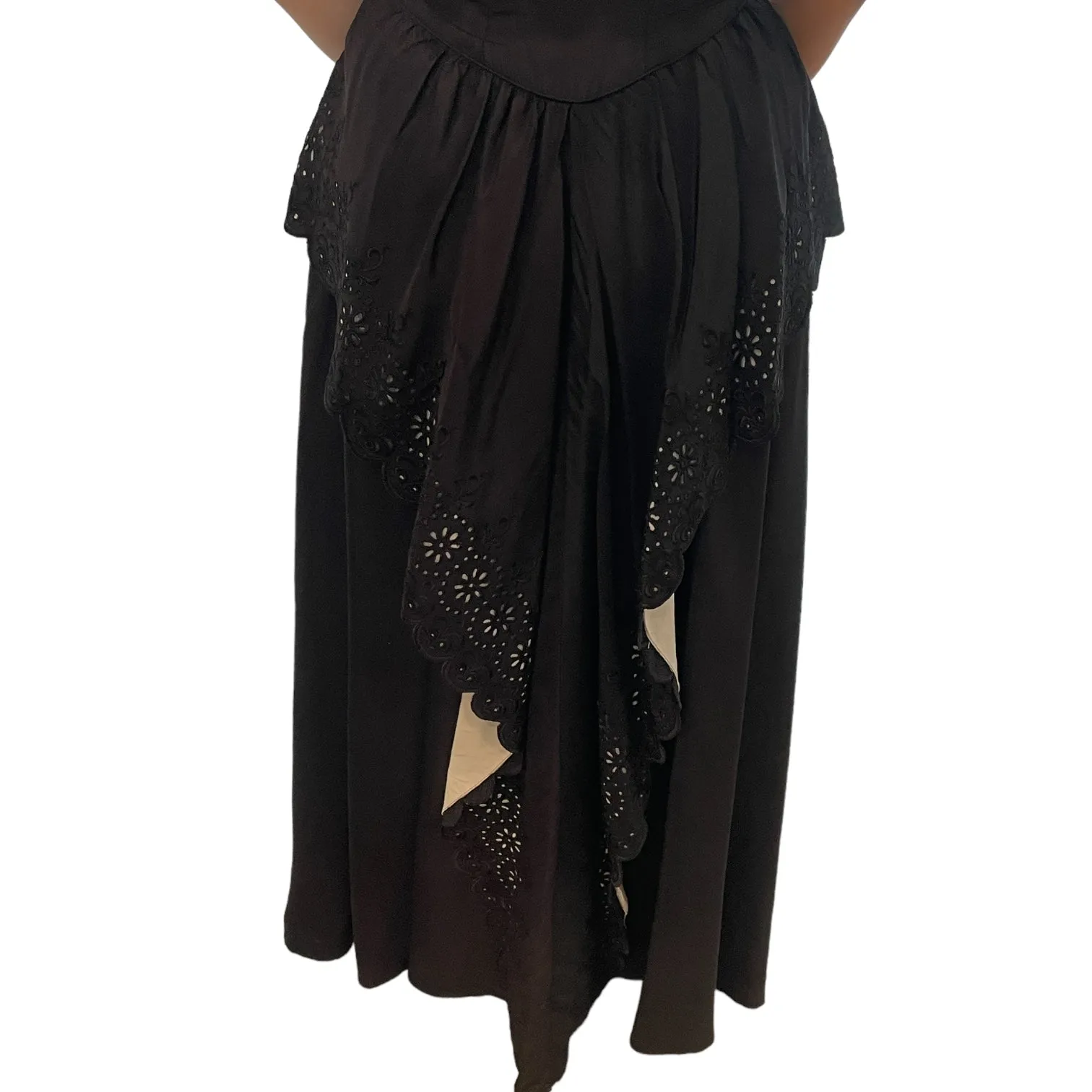 Channelling Audrey 1950s Off Shoulder Black-tie Evening Dress  Maxi Truly one-of-a-kind.